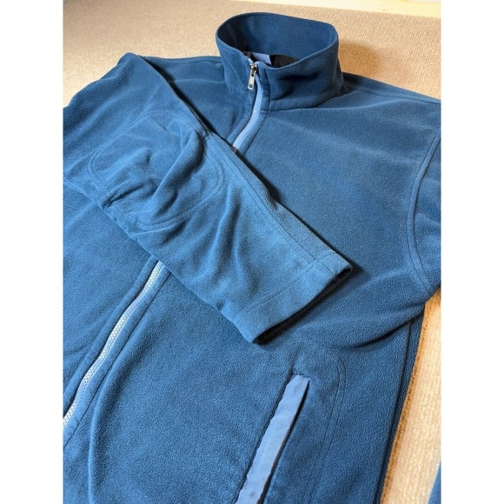 Patagonia Men's Large Gray Full Zip‎ Long Sleeve Zip Pocket Basic Fleece Jacket